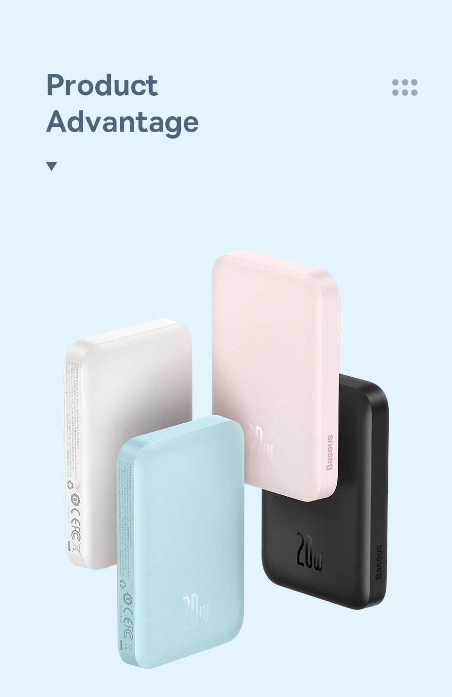 Magnetic Power Bank Wireless External Battery