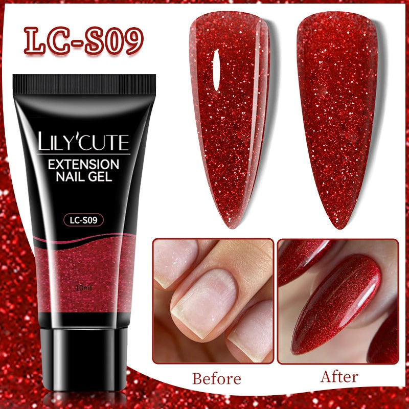 Glitter Extension UV Gel Nail Polish