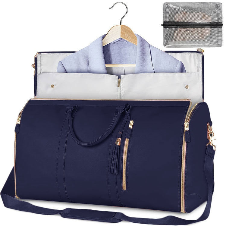 Large Size Pu Foldable Duffle Suit Bag For Travel