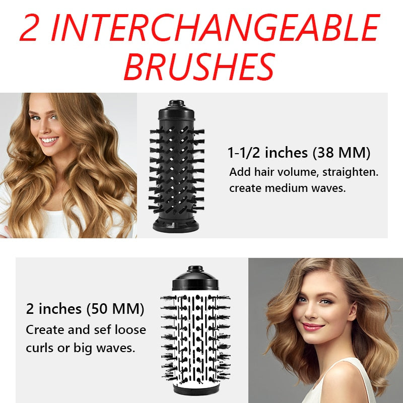 2 in-1 Rotating Electric Hair Straightener