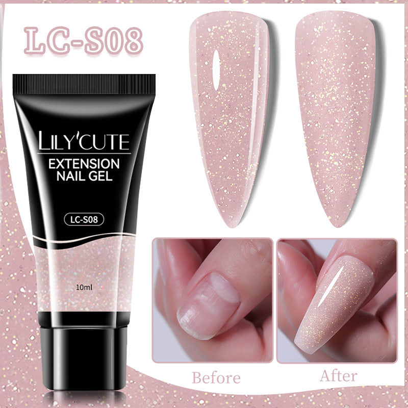 Glitter Extension UV Gel Nail Polish