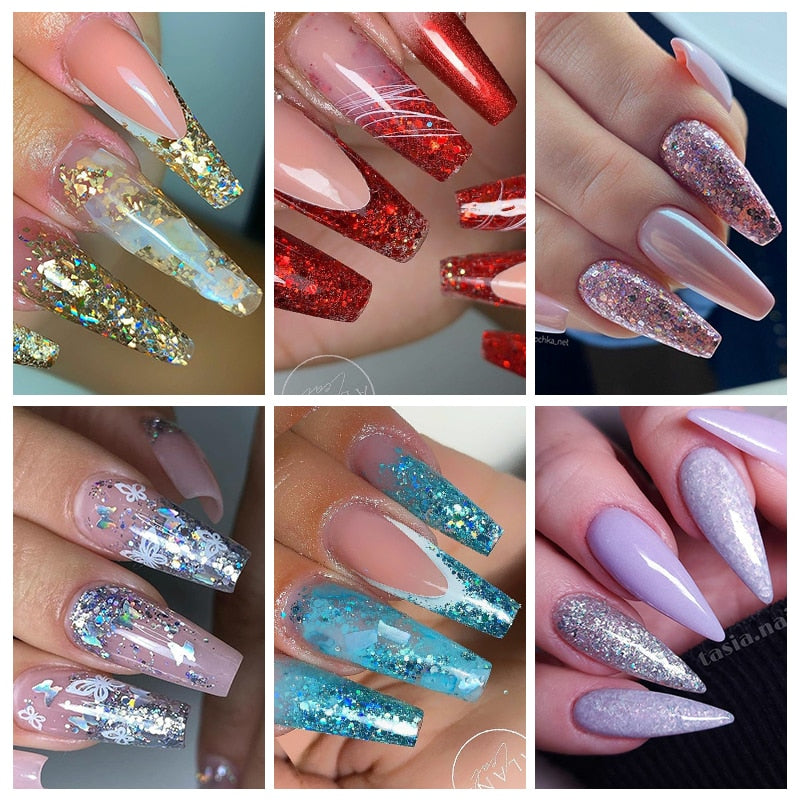 Glitter Extension UV Gel Nail Polish