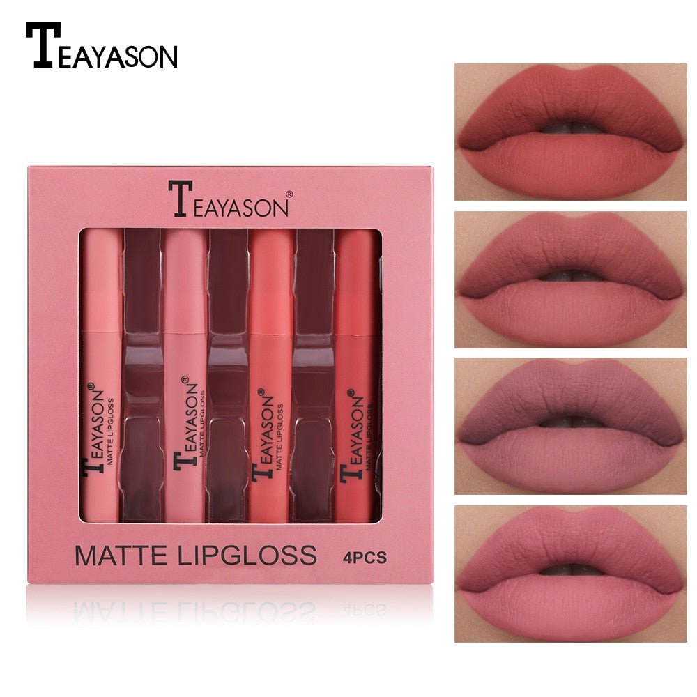 Matte Velvet Waterproof Long Lasting Lip Glosses