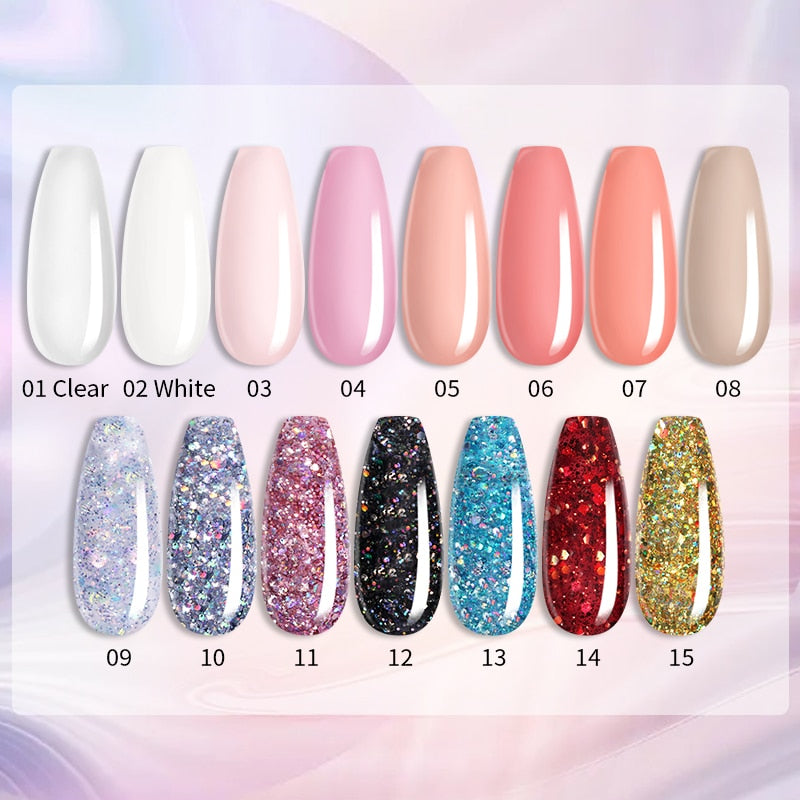 Glitter Extension UV Gel Nail Polish