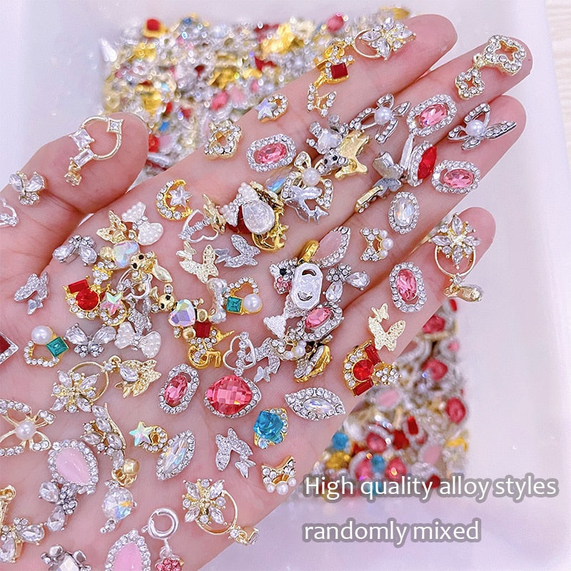 50Pcs Beautiful Metal Nails Art