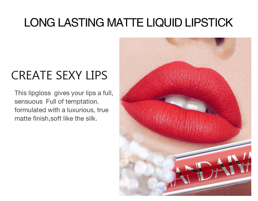 Matte Velvet Waterproof Long Lasting Lip Glosses