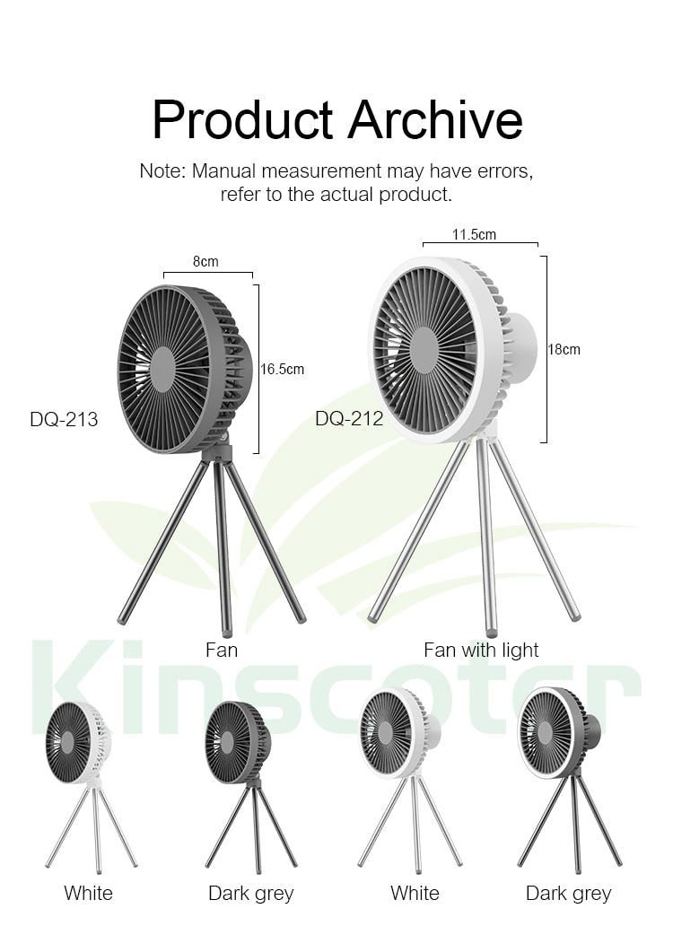 Camping Rechargeable Fan