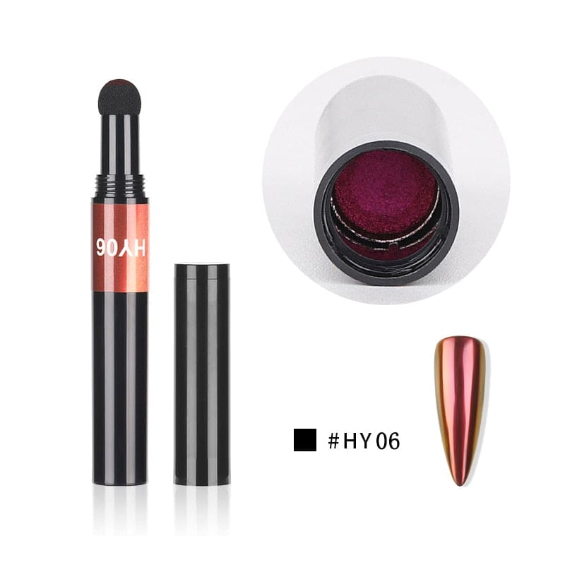 Hot 6 Color Nail Air Cushion Powder Pen