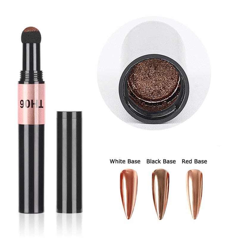 Hot 6 Color Nail Air Cushion Powder Pen