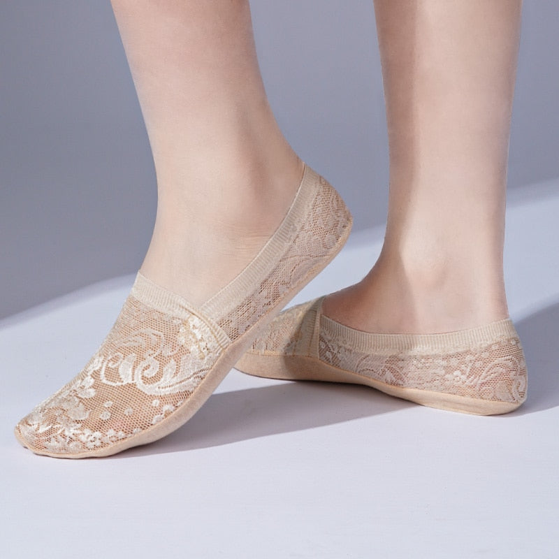 Lace Flower Summer Socks (2 pairs)