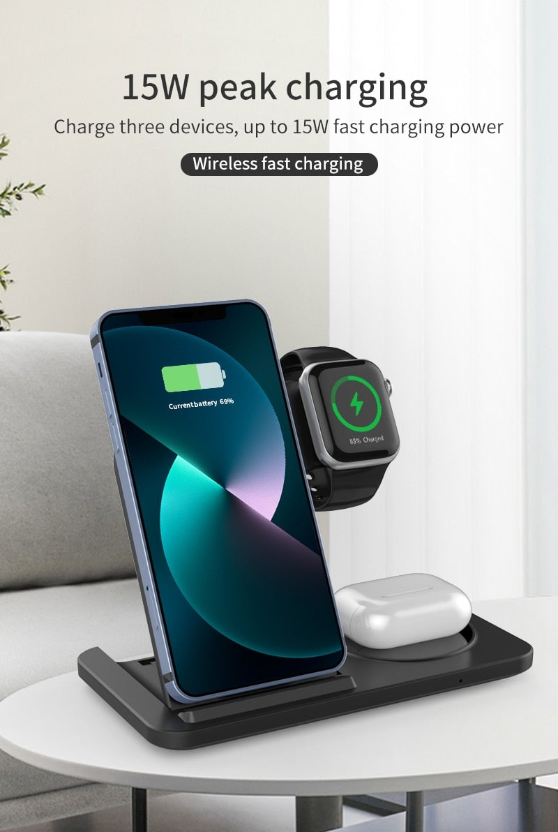 3 in 1 Wireless Charger